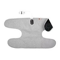 Sharper Image Calming Heat Copper + Charcoal Massaging Knee Compression Wrap