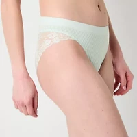 Ambrielle Seamless  Lace High Cut Panty 12p050