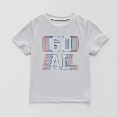 Okie Dokie Active Toddler & Little Boys Crew Neck Short Sleeve Regular Fit Graphic T-Shirt