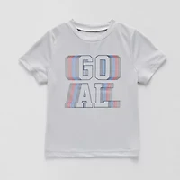 Okie Dokie Active Toddler & Little Boys Crew Neck Short Sleeve Regular Fit Graphic T-Shirt