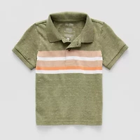 Okie Dokie Toddler & Little Boys Short Sleeve Regular Fit Polo Shirt