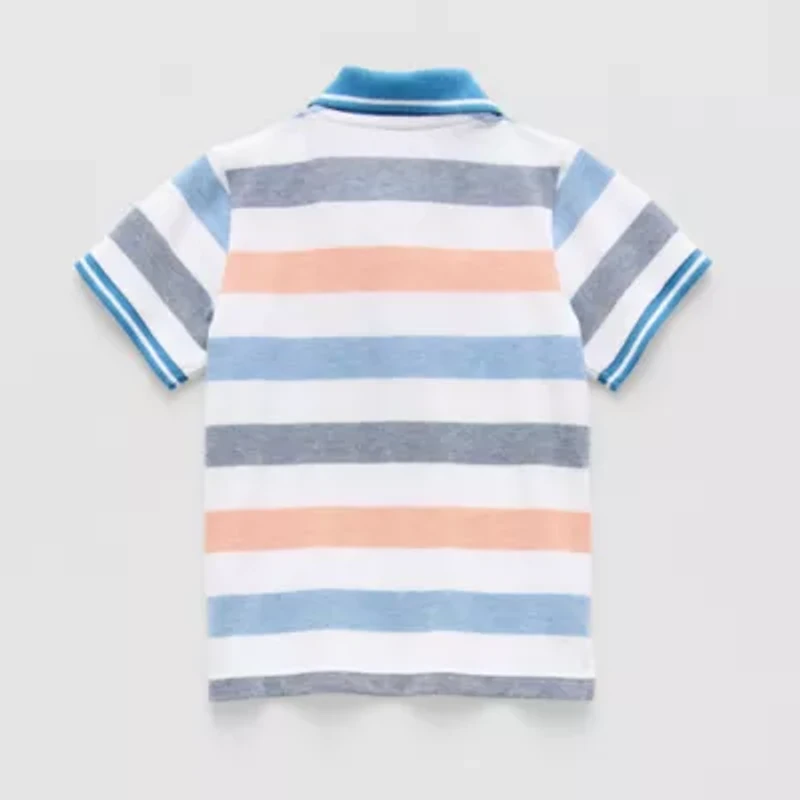 Okie Dokie Toddler & Little Boys Short Sleeve Regular Fit Polo Shirt