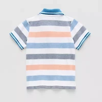 Okie Dokie Toddler & Little Boys Short Sleeve Regular Fit Polo Shirt