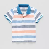 Okie Dokie Toddler & Little Boys Short Sleeve Regular Fit Polo Shirt