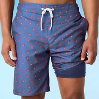 St. John's Bay E-Board Mens Floral Swim Shorts