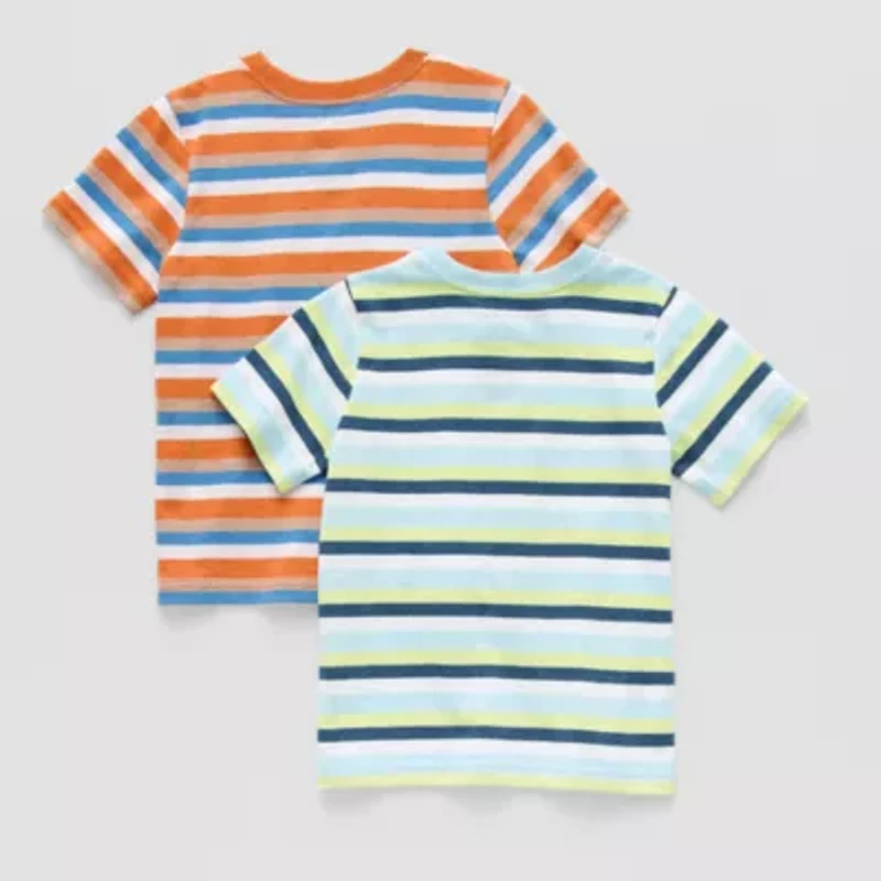 Okie Dokie Toddler & Little Boys Crew Neck Short Sleeve 2-pc. T-Shirt