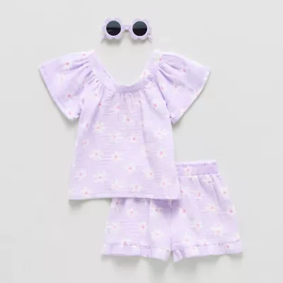 Btween Toddler Girls 3-pc. Short Set