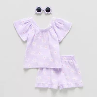 Btween Toddler Girls 3-pc. Short Set