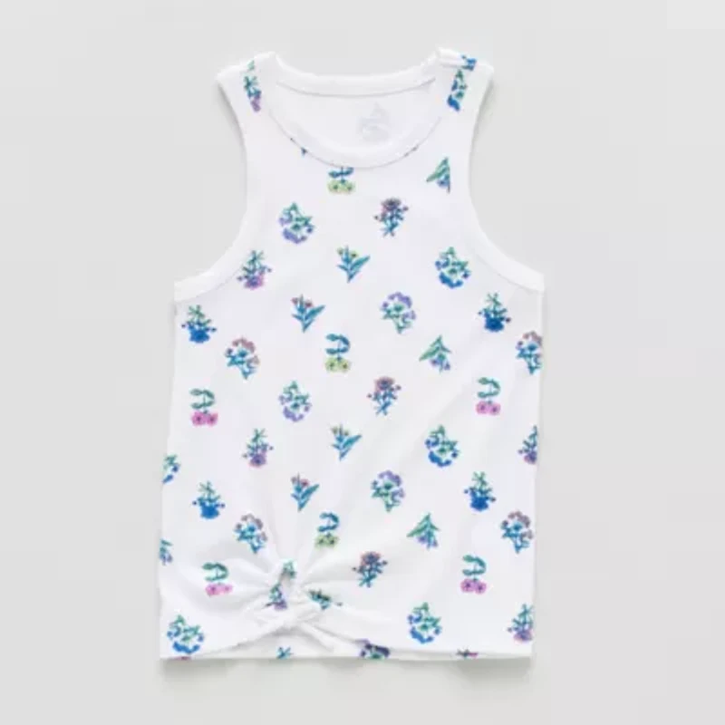 Thereabouts Little & Big Kid Girls Scoop Neck Sleeveless Tank Top