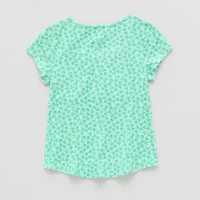 Thereabouts Little & Big Kid Girls U Neck Short Sleeve T-Shirt