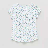 Thereabouts Little & Big Kid Girls U Neck Short Sleeve T-Shirt
