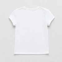 Thereabouts Little & Big Kid Girls Crew Neck Short Sleeve Regular Fit Graphic T-Shirt