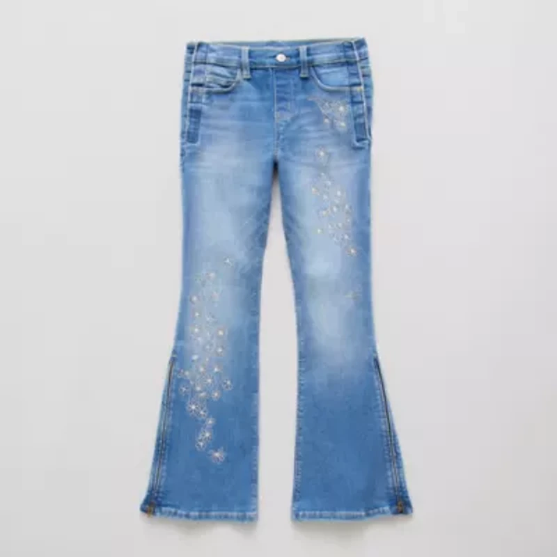Thereabouts Little & Big Kid Girls Adaptive Flare Leg Jean