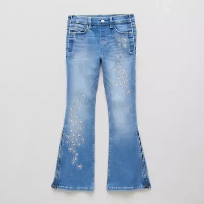 Thereabouts Little & Big Kid Girls Adaptive Flare Leg Jean