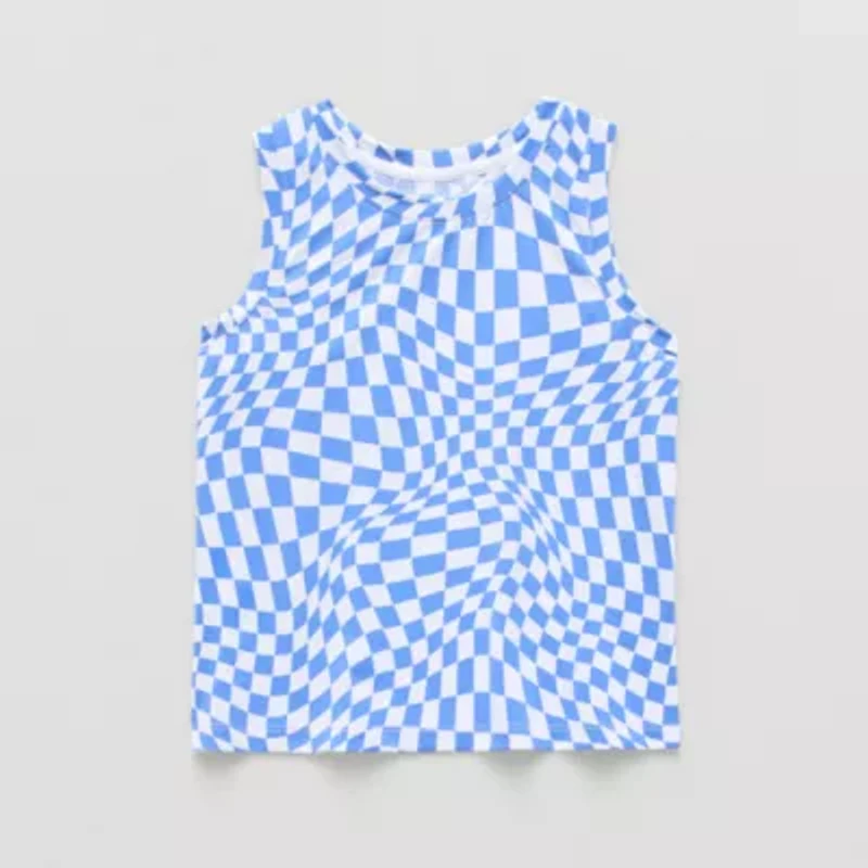 Xersion Performance Little & Big Kid Girls Crew Neck Sleeveless Active Tank Top