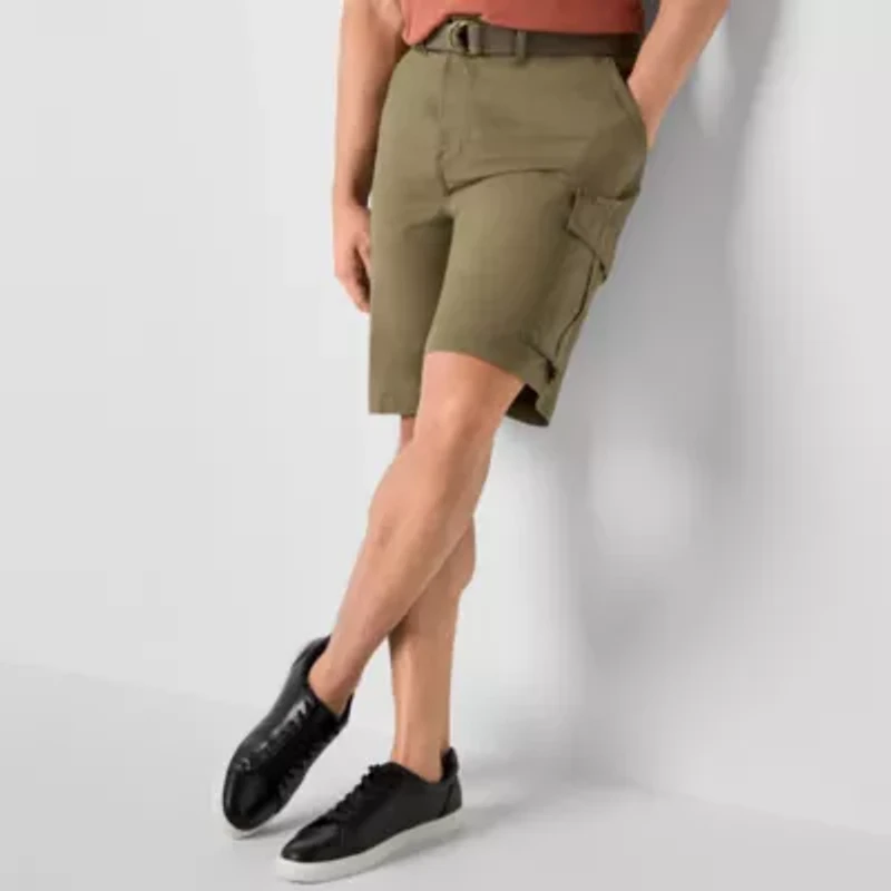 mutual weave Mens 10" Mid Rise Big and Tall Cargo Short