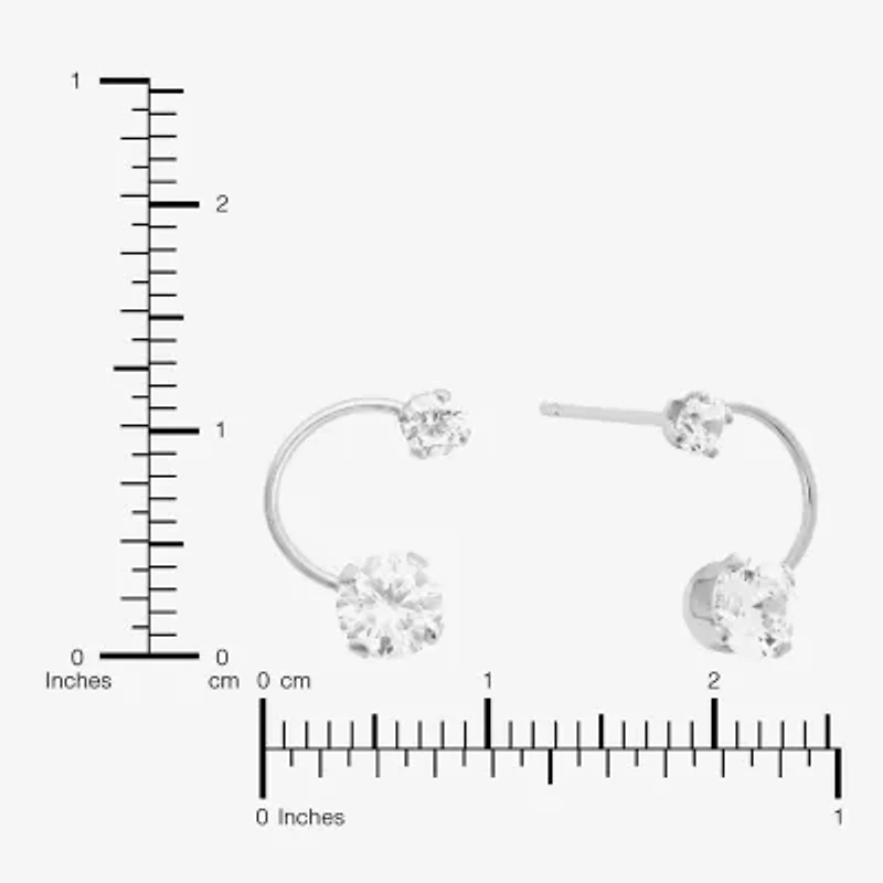 Silver Treasures Sterling Silver 6.6mm Butterfly Stud Earrings