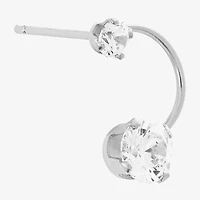 Silver Treasures Sterling Silver 6.6mm Butterfly Stud Earrings