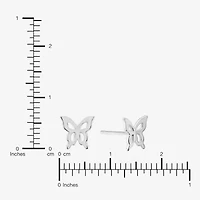 Silver Treasures Cubic Zirconia Sterling Silver 10.4mm Stud Earrings