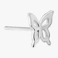 Silver Treasures Cubic Zirconia Sterling Silver 10.4mm Stud Earrings