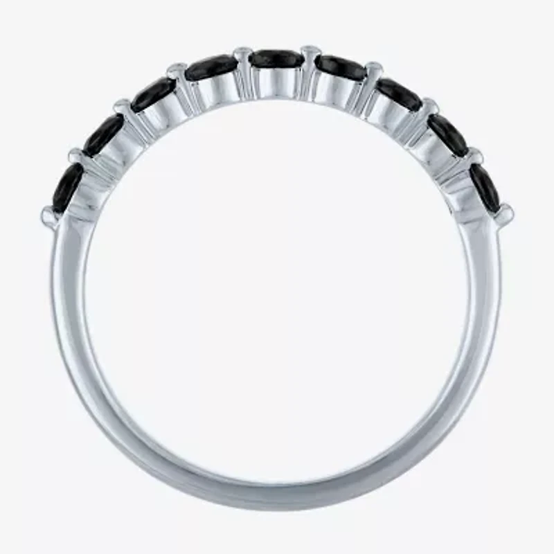 Womens 2.5MM 1/2 CT. T.W. Natural Black Diamond 10K Gold Band