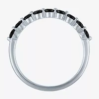Womens 2.5MM 1/2 CT. T.W. Natural Black Diamond 10K Gold Band