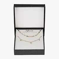 Womens 14K Gold Over Silver 2-pc. Necklace Set