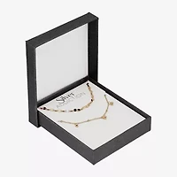 Womens 14K Gold Over Silver 2-pc. Necklace Set