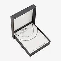Womens Sterling Silver 2-pc. Necklace Set