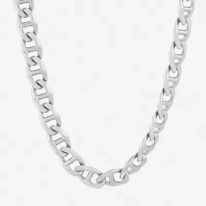 Limited Quantities! Mens Sterling Silver 24 Inch Mariner Chain Necklace