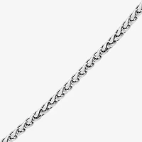 Limited Quantities! Mens Sterling Silver 24 Inch Spiga Chain Necklace