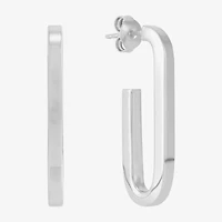 Limited Quantities! Womens Sterling Silver 33mm Hoop Earrings