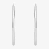 Limited Quantities! Womens Sterling Silver 50mm Hoop Earrings