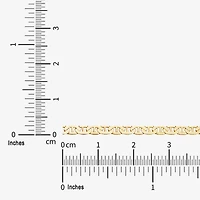 Limited Quantities! Womens 18K Gold Over Silver 7.5 Inch Solid Mariner Chain Bracelet