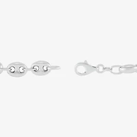 Limited Quantities! Womens Sterling Silver 7.5 Inch Hollow Mariner Chain Bracelet
