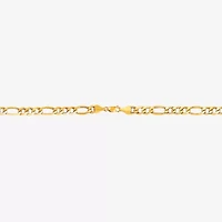 Limited Quantities! Mens 14K Gold 8 1/2 Inch Semisolid Figaro Chain Bracelet