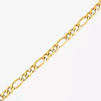 Limited Quantities! Mens 14K Gold 8 1/2 Inch Semisolid Figaro Chain Bracelet