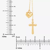 Limited Quantities! Womens 14K Gold 18 Inch Y Necklace