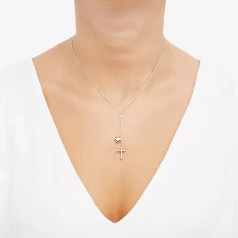 Limited Quantities! Womens 14K Gold 18 Inch Y Necklace