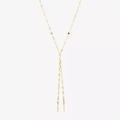Limited Quantities! Womens 14K Gold Inch Y Necklace