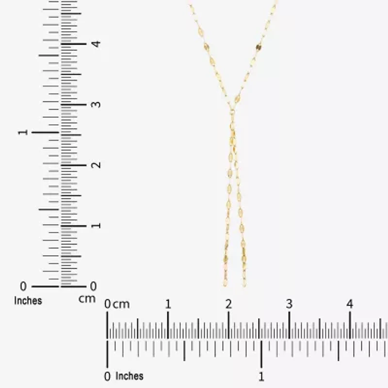 Limited Quantities! Womens 14K Gold Inch Y Necklace