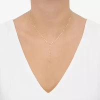 Limited Quantities! Womens 14K Gold Inch Y Necklace