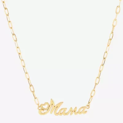 Limited Quantities! Womens 10K Gold Inch Pendant Necklace