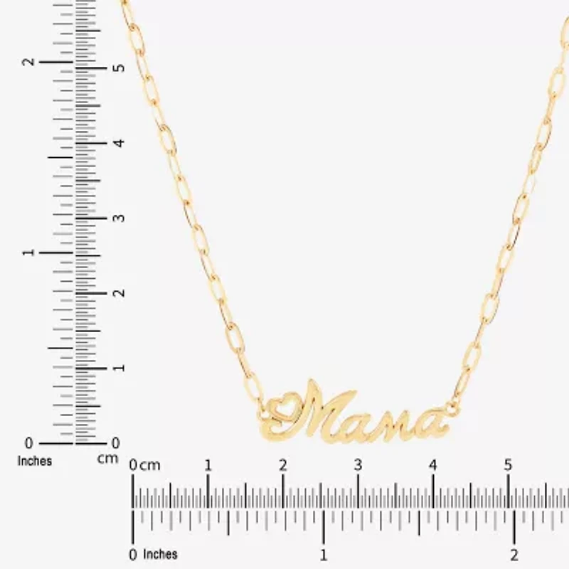 Limited Quantities! Womens 10K Gold Inch Pendant Necklace