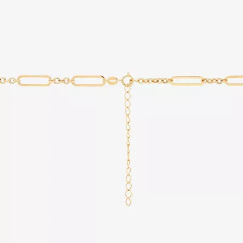 Limited Quantities! Womens 14K Gold Inch Link Chain Necklace