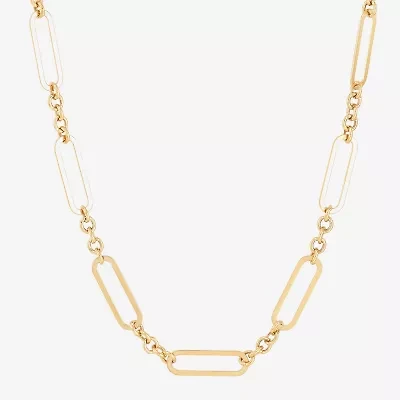Limited Quantities! Womens 14K Gold Inch Link Chain Necklace