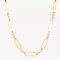 Limited Quantities! Womens 14K Gold Inch Link Chain Necklace