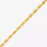 Limited Quantities! Womens 10K Gold Inch Rope Chain Necklace