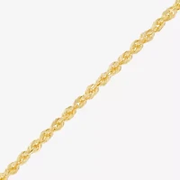 Limited Quantities! Womens 10K Gold Inch Rope Chain Necklace