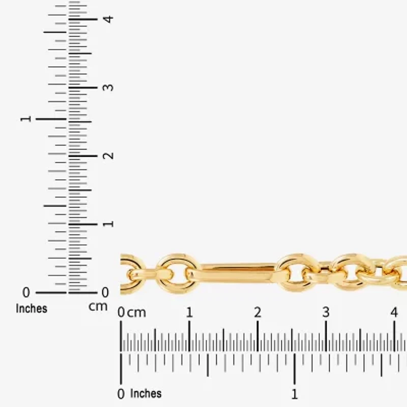 Limited Quantities! Womens 14K Gold 7.25 Inch Hollow Link Chain Bracelet